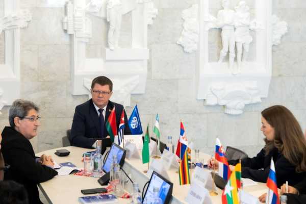 ПРЕДСЕДАТЕЛЬ ФПБ ЮРИЙ СЕНЬКО ПРОВЕЛ БРИФИНГ ДЛЯ ПРЕДСТАВИТЕЛЕЙ ЗАРУБЕЖНЫХ ДИПЛОМАТИЧЕСКИХ МИССИЙ 